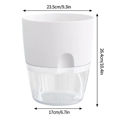 pot de fleurs auto-arrosant en plastique pour plantes succulentes