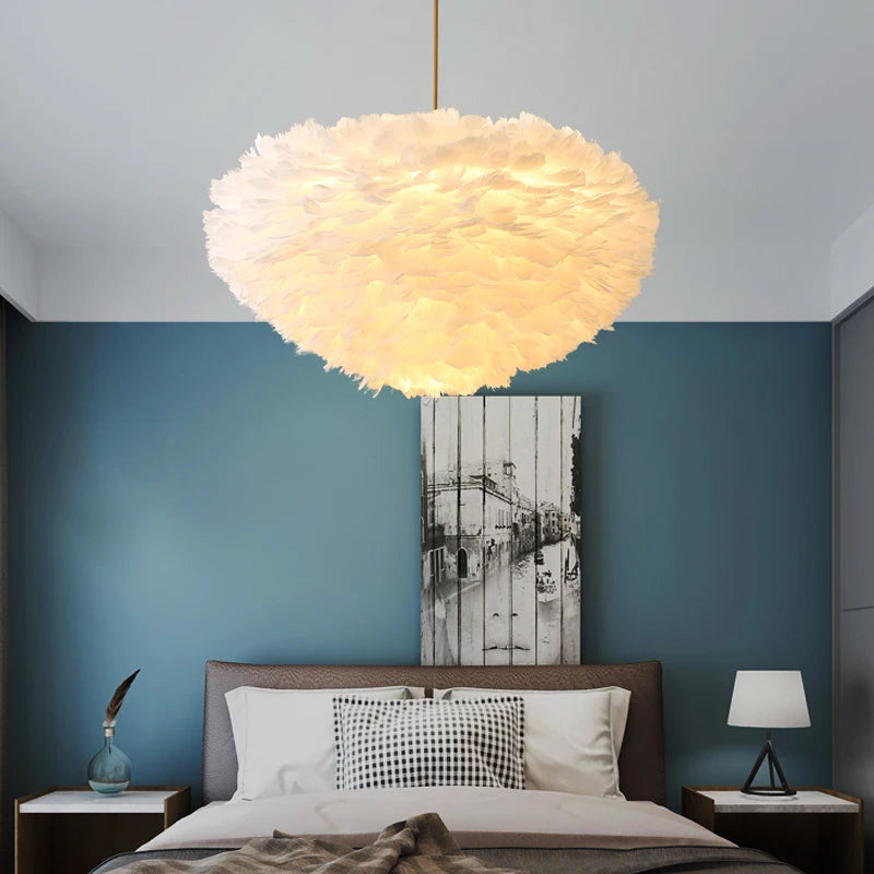 Suspension LED en forme de plumes - vue 5 sur 11