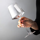 Verre a vin rouge cristal style nordique artisanal