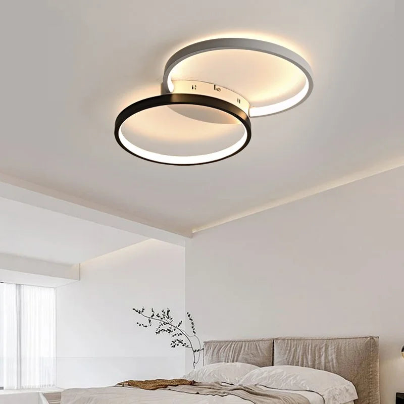 lustre créatif noir et blanc pour décoration intérieure - vue 5 sur 16
