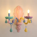 lustre cristal bougie deco intérieur led suspendue