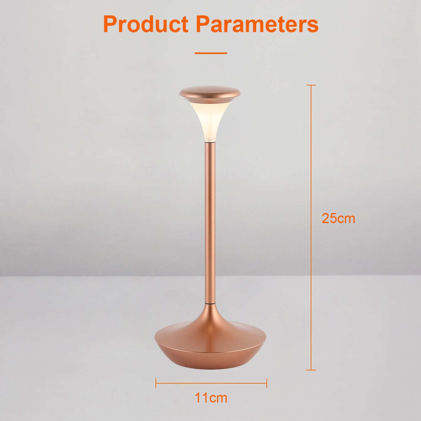 Lampe LED de table de chevet et de restaurant - vue 7 sur 9