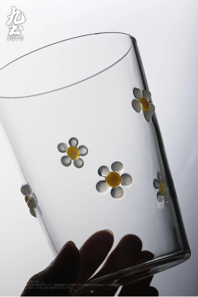 Verre à boire strié résistant chaleur style moderne - vue 6 sur 7