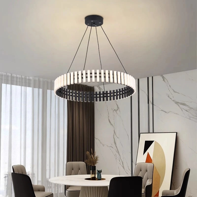 lustre moderne led à intensité variable minimalisme luminaria