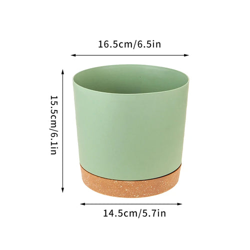 pots de fleurs automatiques avec soucoupe pour jardin et plantes