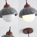 suspension moderne en marbre et bois pour bar