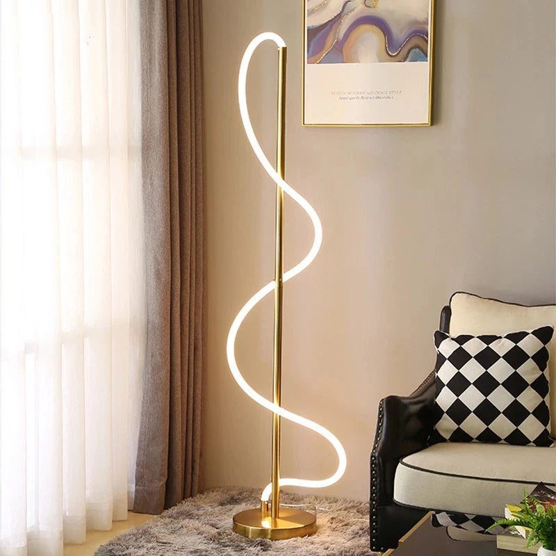 lustre nordique moderne doré brillant sandyha éclairage intérieur - vue 5 sur 19