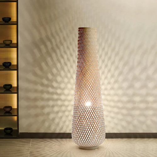 Suspension en osier bambou rétro