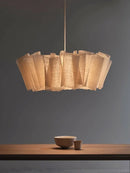 Nordique Vintage Wabi Sabi vent fait à la main tissu Led lustre B &amp; B éclairage intérieur salle à manger Bar chambre chevet suspension lumières