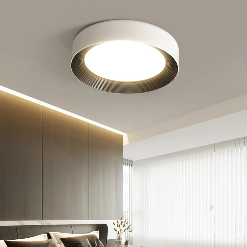 Lampe de couloir d'entrée d'allée minimaliste Simple moderne Protection des yeux salle de vie lustres créatif petit plafonnier rond - vue 5 sur 11
