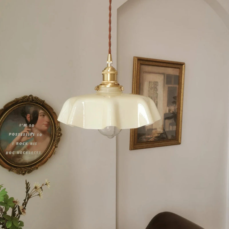 lampe suspendue rétro nordique en verre pour bar hôtel