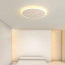 plafonnier moderne à leds avec télécommande et anneau rond