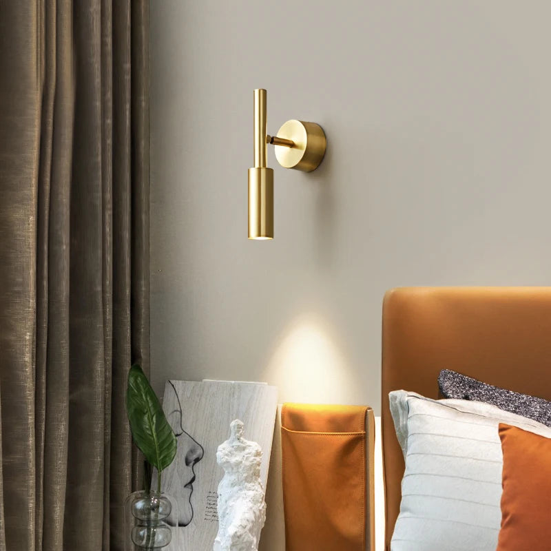 lampe de chevet industrielle en cuivre pour lecture créative - vue 4 sur 8