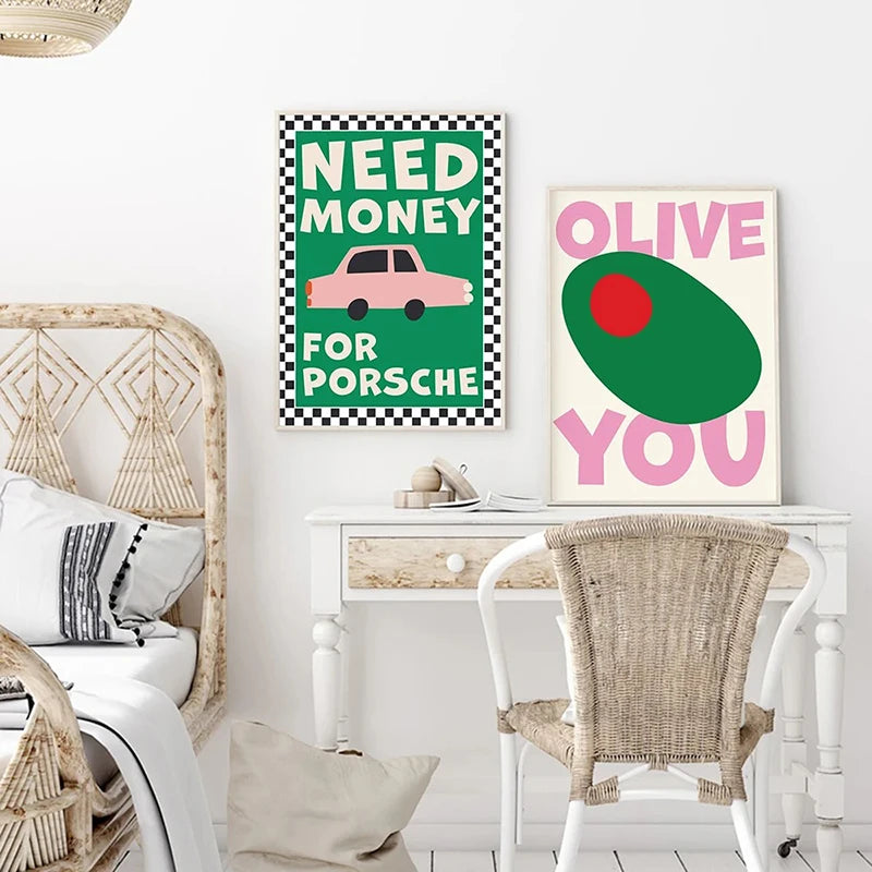 affiche citation art culinaire pour décoration murale