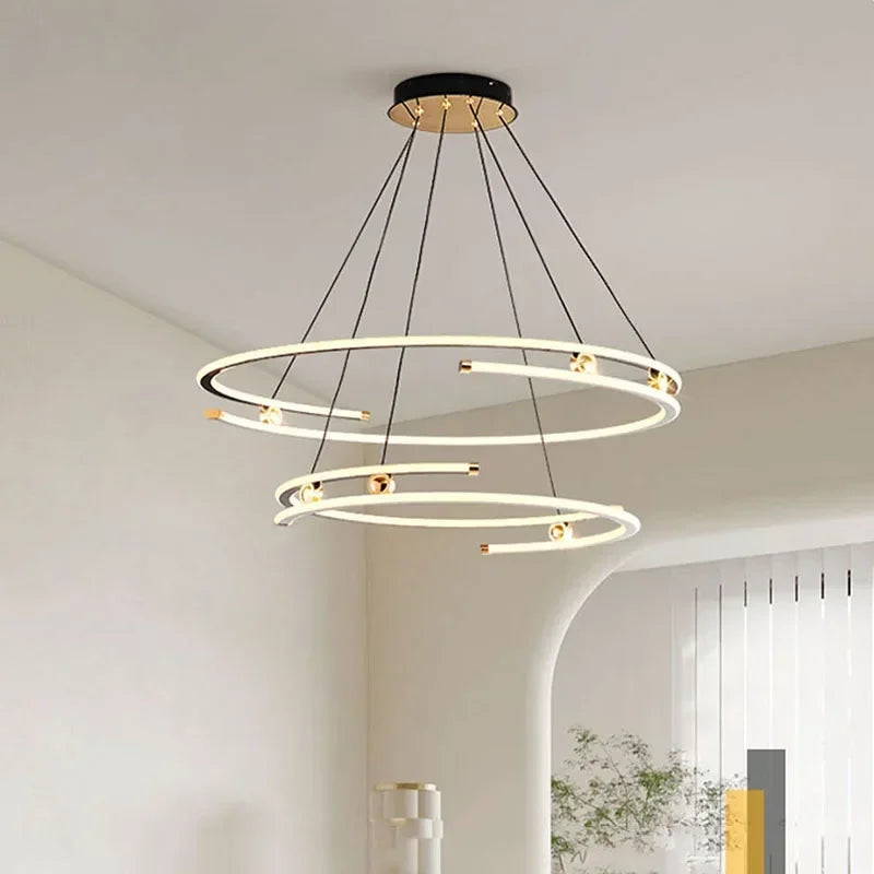 Lustre suspendu moderne Suspension LED pour salon salle à manger chambre cuisine île décoration de la maison luminaire Lustre - vue 6 sur 12