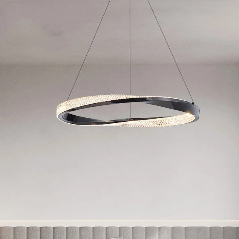 Lustre design salon minimaliste - vue 5 sur 12