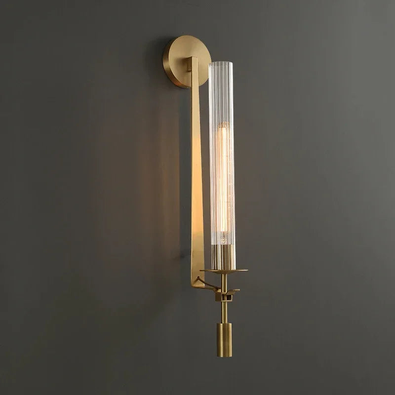 applique murale led moderne en laiton décoration créative