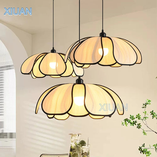 lustre abaca fait main en style rétro français led