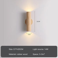 applique murale à led en bois pour décoration intérieure moderne