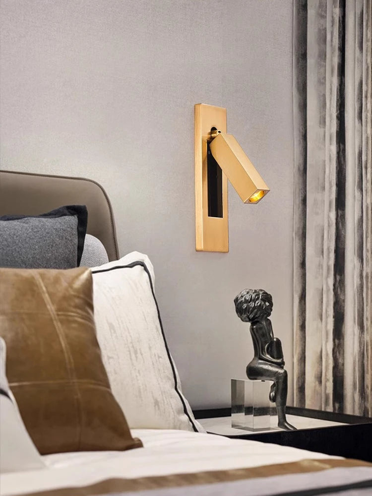 applique murale led rotative avec interrupteur pour lecture