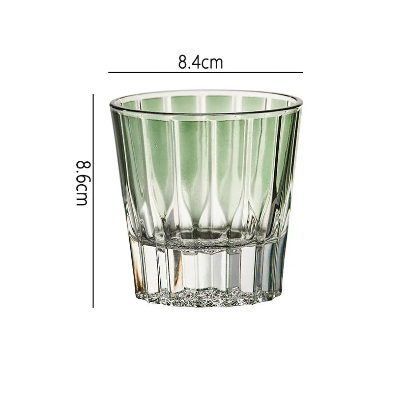 verre whisky cocktail 200 ml rayures verticales design - vue 14 sur 15