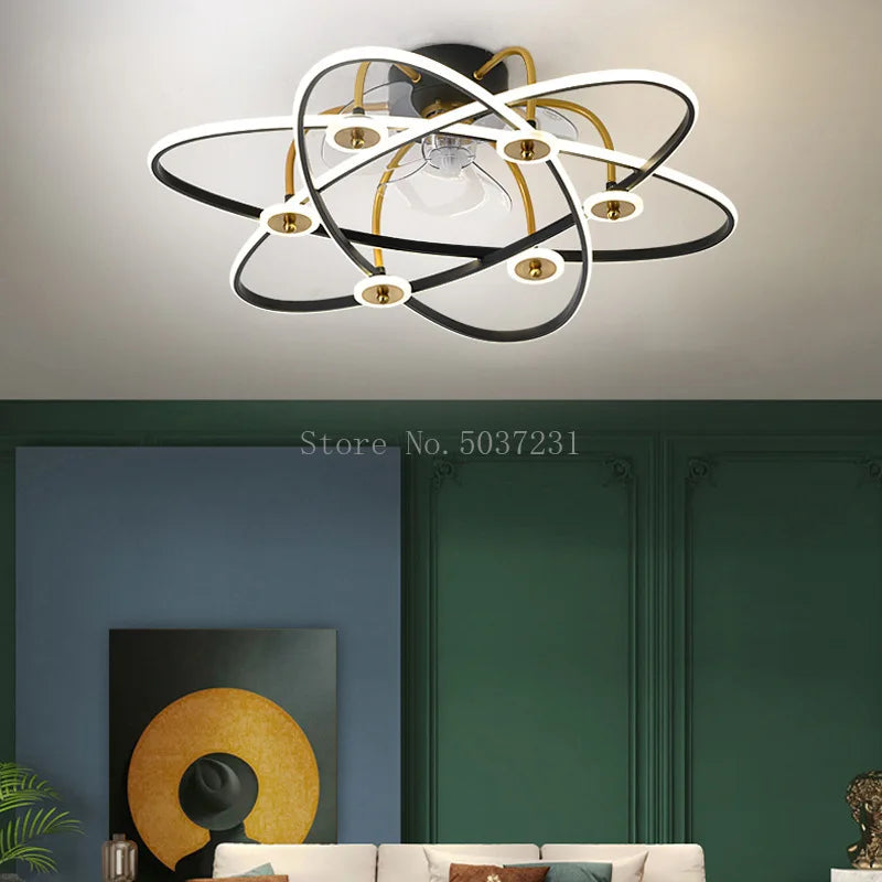 ventilateur de plafond led silencieux pour chambre d'enfants - vue 3 sur 12