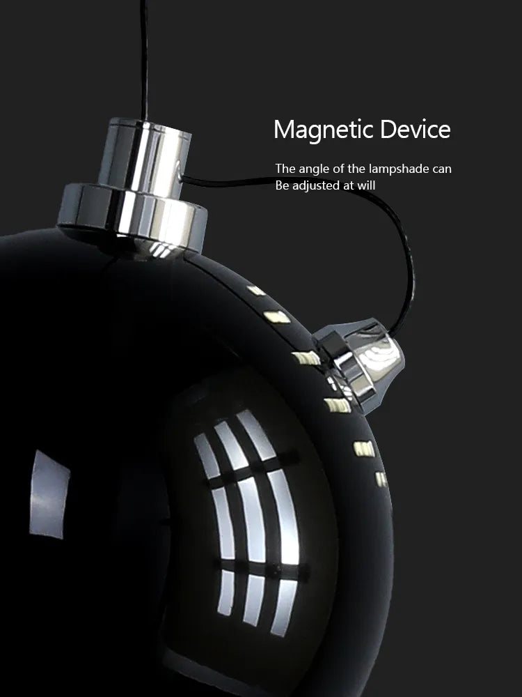 VOOL suspension sphérique magnétique moderne avec Angle réglable pour chambre et salle à manger - vue 6 sur 9