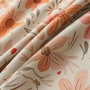 Rideau occultant motif floral moderne pour salon chambre