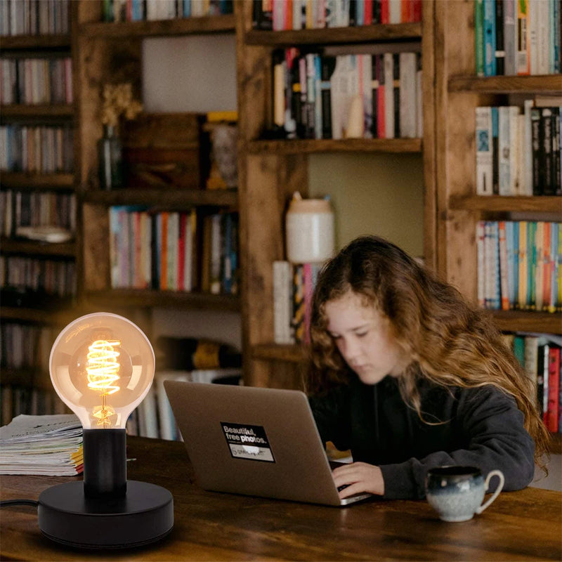 lampe de table industrielle cordon 1.8m interrupteur