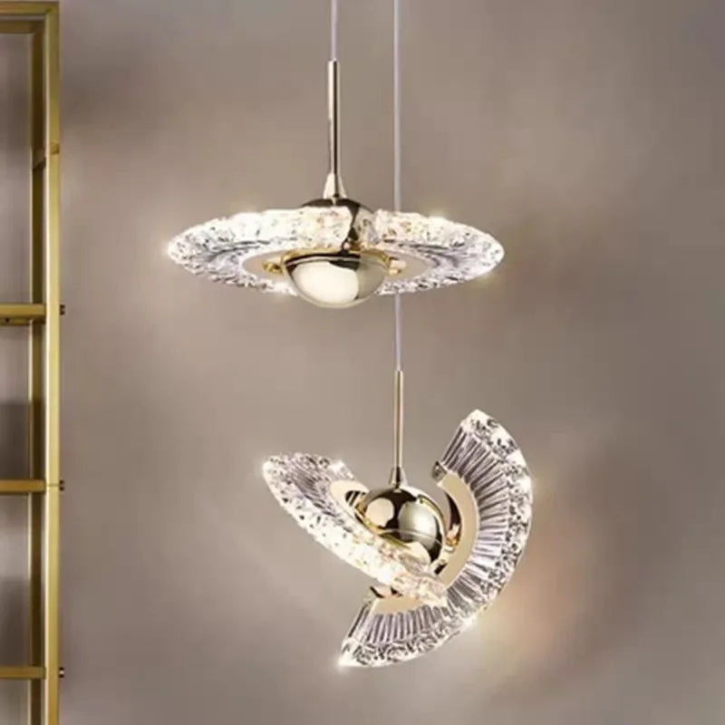 Nordique luxe suspension moderne rotatif lumière chaude plafonniers salon chambre Foyer décoration lampes suspendues - vue 6 sur 7