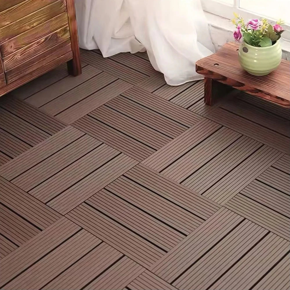 Dalles terrasse clipsables composite 30x30 cm lot 11