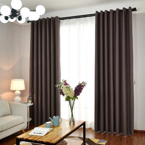 Rideau occultant moderne polyester pour salon et chambre