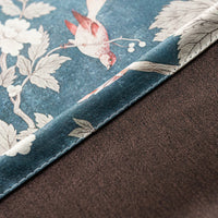 Rideau occultant motif oiseaux style nature chambre salon