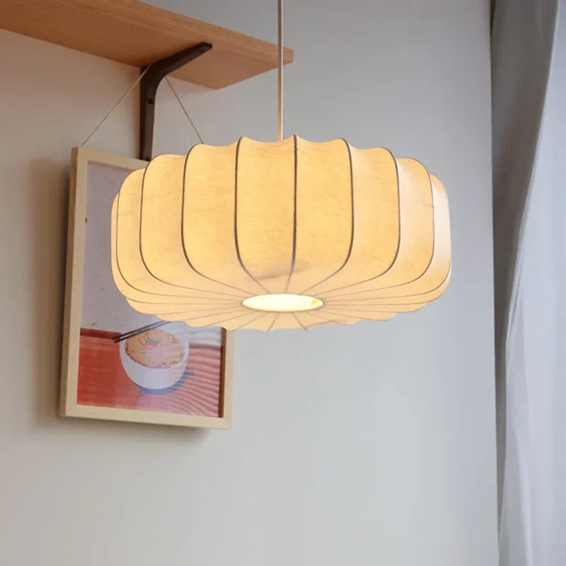 lustre créatif en soie pour éclairage de table rétro chinois - vue 3 sur 6
