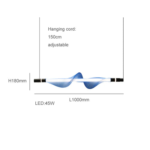 lustre design led acrylique tendance éclairage moderne 2024