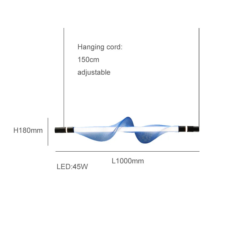 lustre design led acrylique tendance éclairage moderne 2024 - vue 18 sur 18