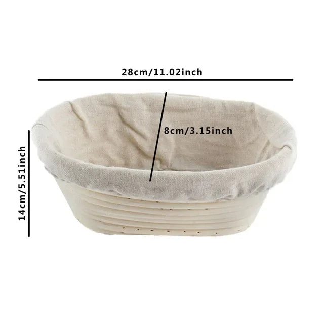 corbeille à pain en rotin panier pour cuisson et fermentation - vue 15 sur 18