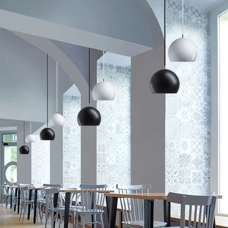 suspension moderne nordique en fer pour intérieur - vue 5 sur 11