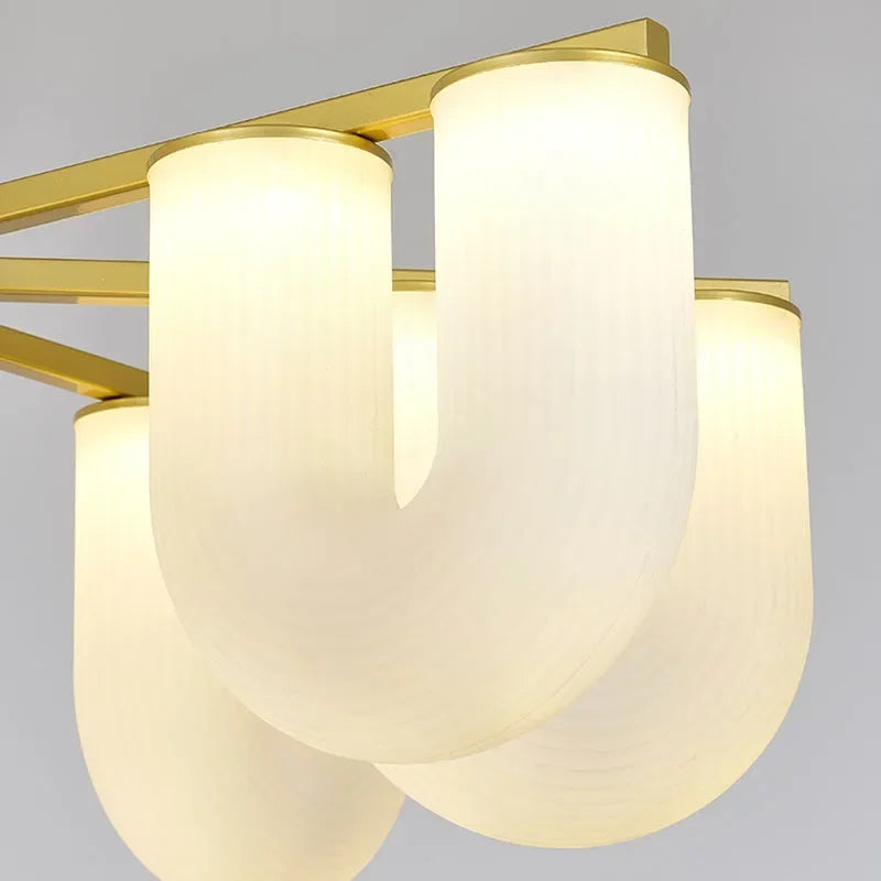 suspension led en acrylique en forme de u suspension décorative - vue 5 sur 10