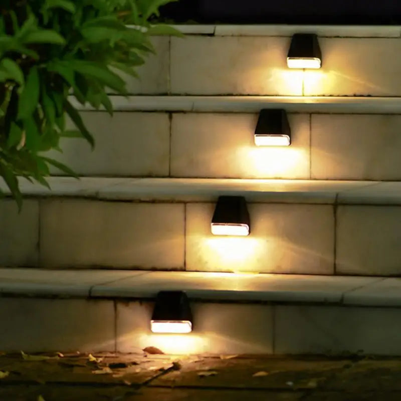 lampe solaire étanche pour éclairage extérieur jardin patio escalier - vue 4 sur 6