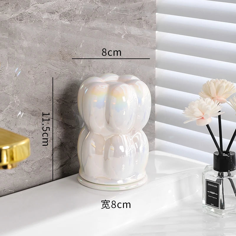 décoration de salle de bain luxe nuages créatifs en céramique - vue 21 sur 22