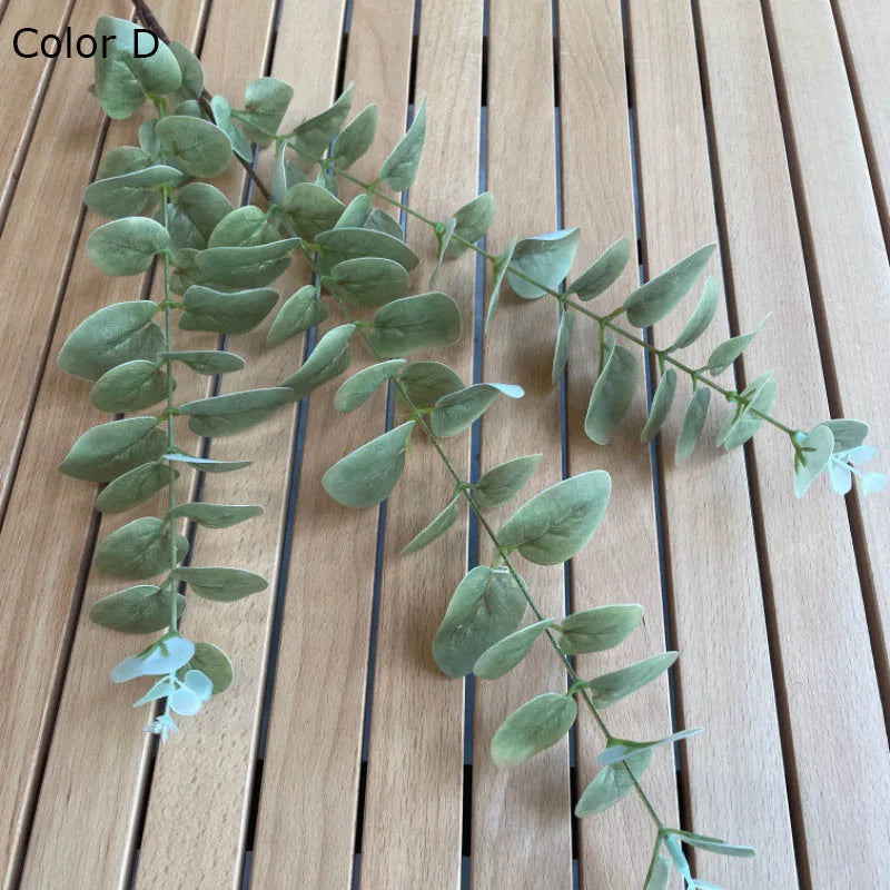 branche de plante artificielle en eucalyptus pour décoration intérieure et jardin - vue 10 sur 13