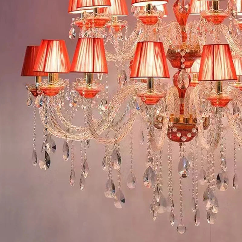 lustre en cristal design pour décoration de restaurant et café - vue 5 sur 6