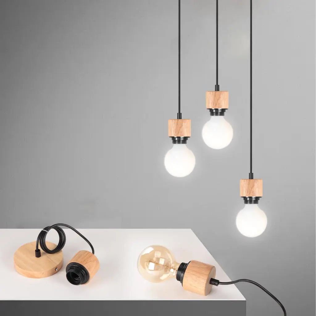 Lampe suspension métal rétro loft - vue 3 sur 9
