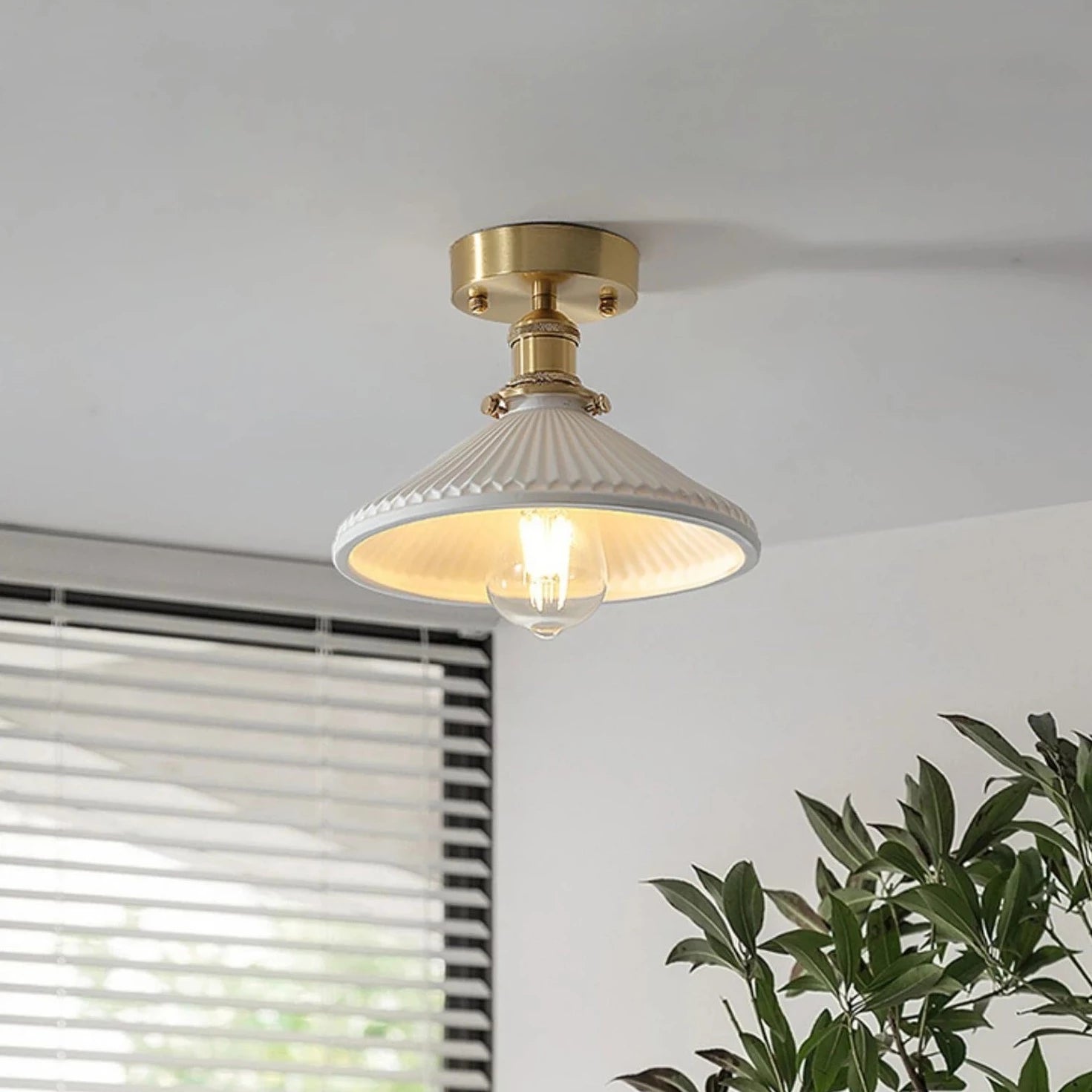 Lustre led japonais nordique luxe - vue 7 sur 10