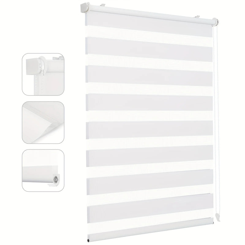 Store enrouleur double occultant sans percage pour fenetre