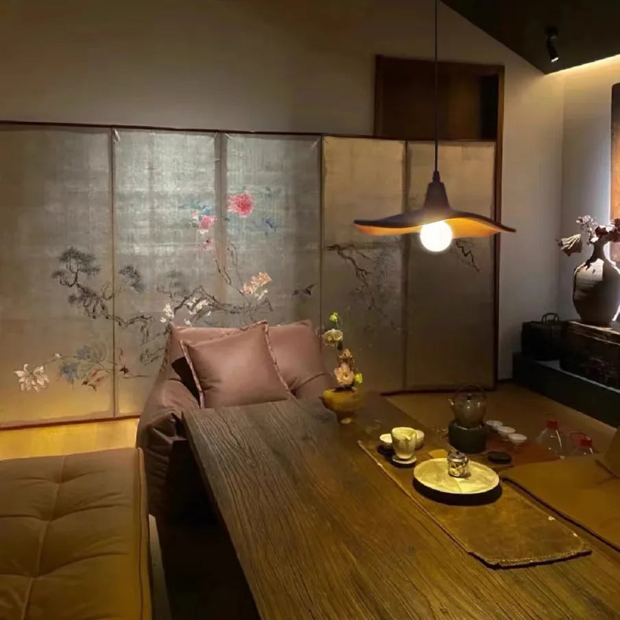 lampes suspendues rétro wabi sabi pour restaurant - vue 4 sur 8