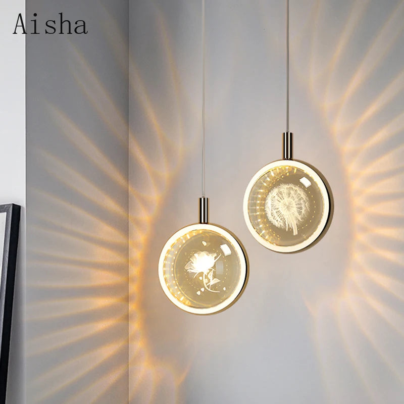 suspension en cristal de luxe pour décoration moderne - vue 2 sur 10