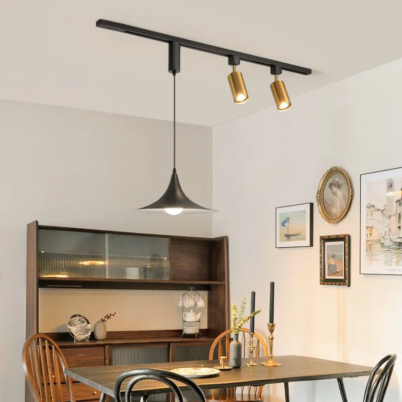 suspension wabi-sabi rétro en métal et bois pour boutique