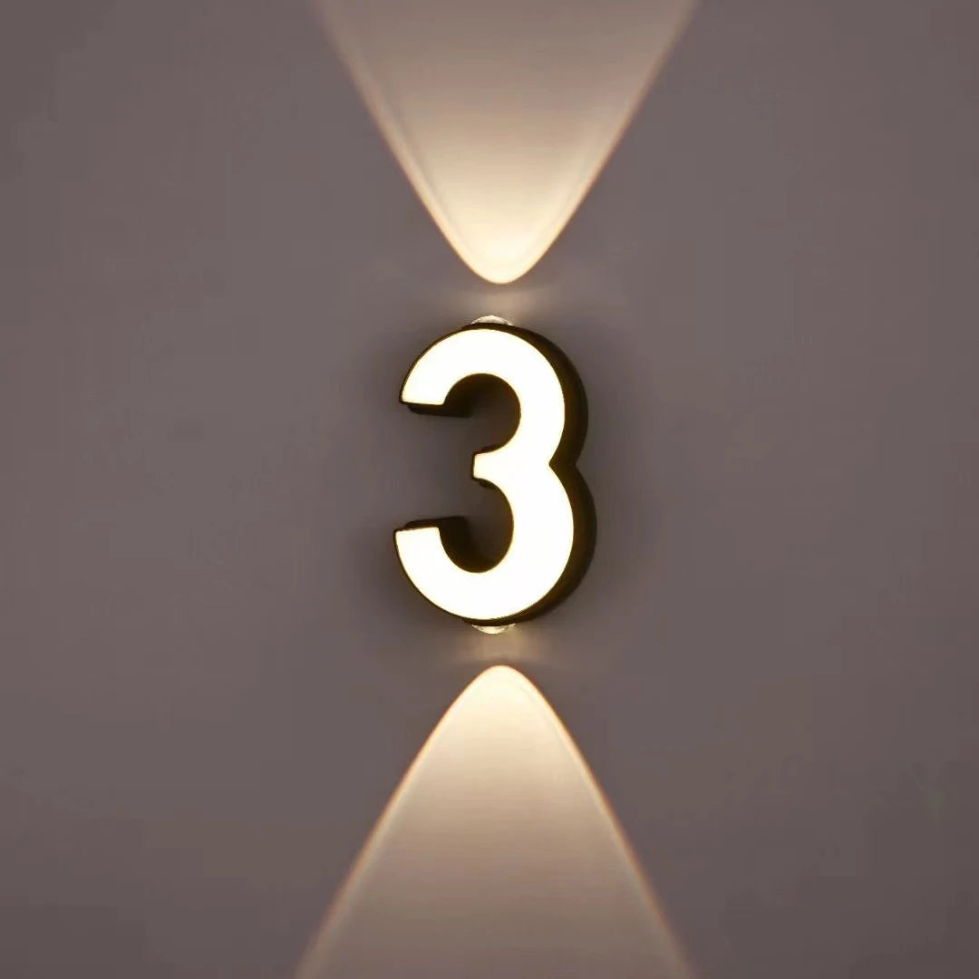 lampe numérique extérieure étanche led projection paysage signature moderne - vue 5 sur 15